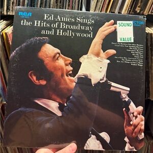 Ed Ames Sings the Hits of Broadway and Hollywood Vinyl Record still sealed